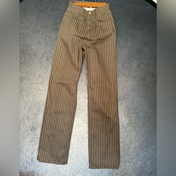 Reformation Wilder Pinstripe Jeans - Picture 9 of 13